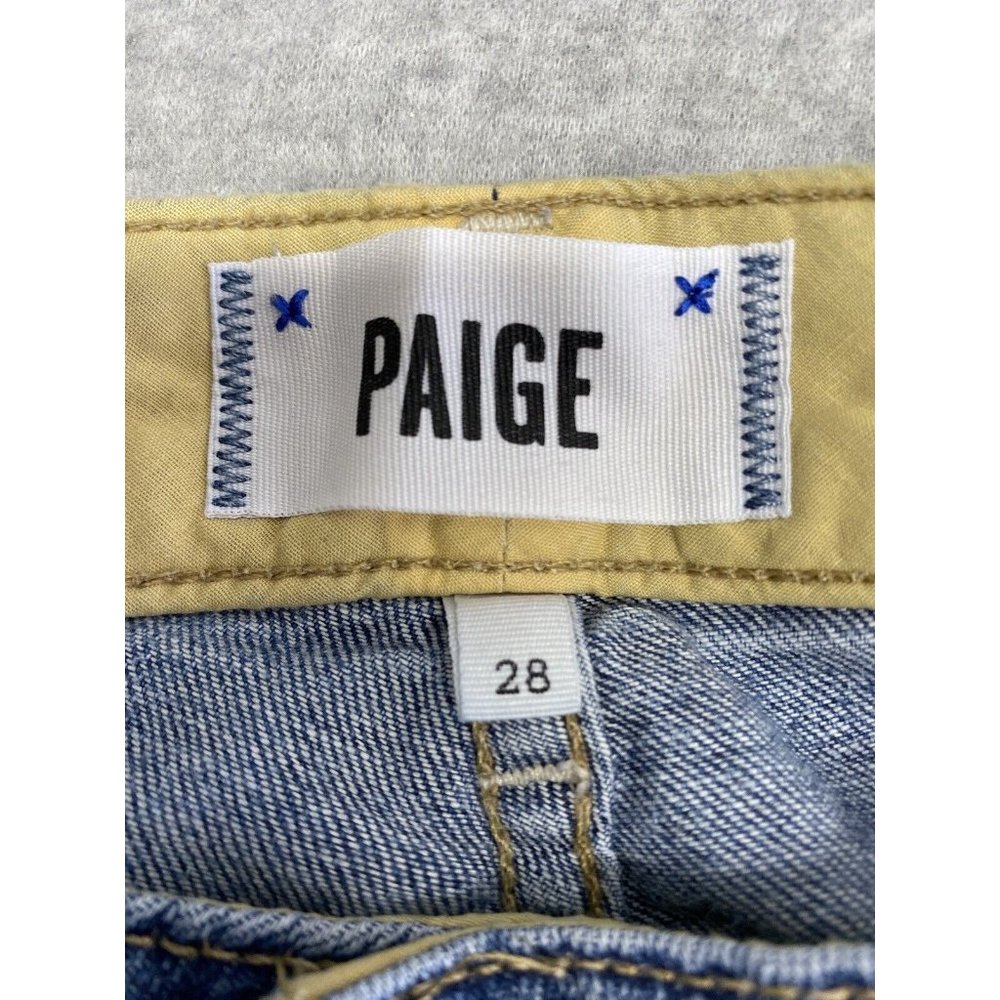 Paige Denim Co Jeans Womens Jimmy Jimmy Skinny Stretch Whiskered Blue Size 28 - Picture 3 of 8